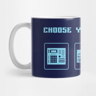 Choose Your Weapon Drum Machine and Synth Selector for Electronic Musician Mug